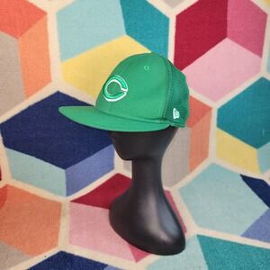 Cincinnati Reds‎ New Era 59FIFTY Green Mesh Back Hat 7 1/4 MLB Authentic Cap